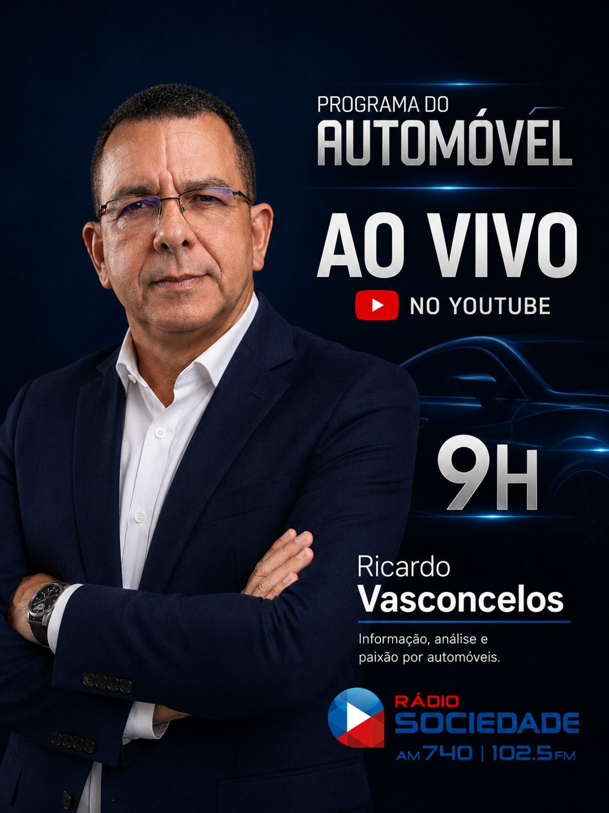 Ricardo Vasconcelos em evento automotivo